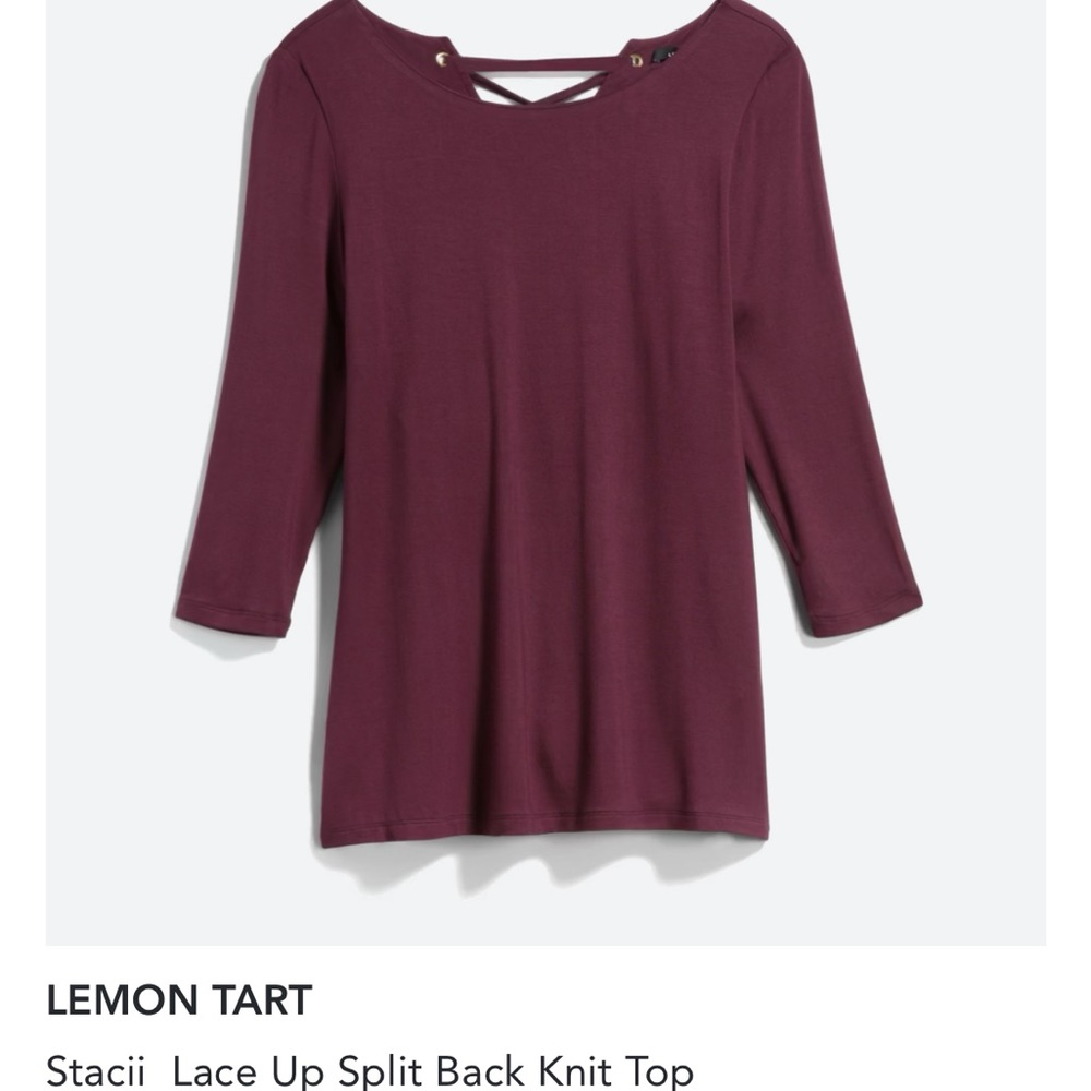 EUC Stitch Fix Lemon Tart lace up top